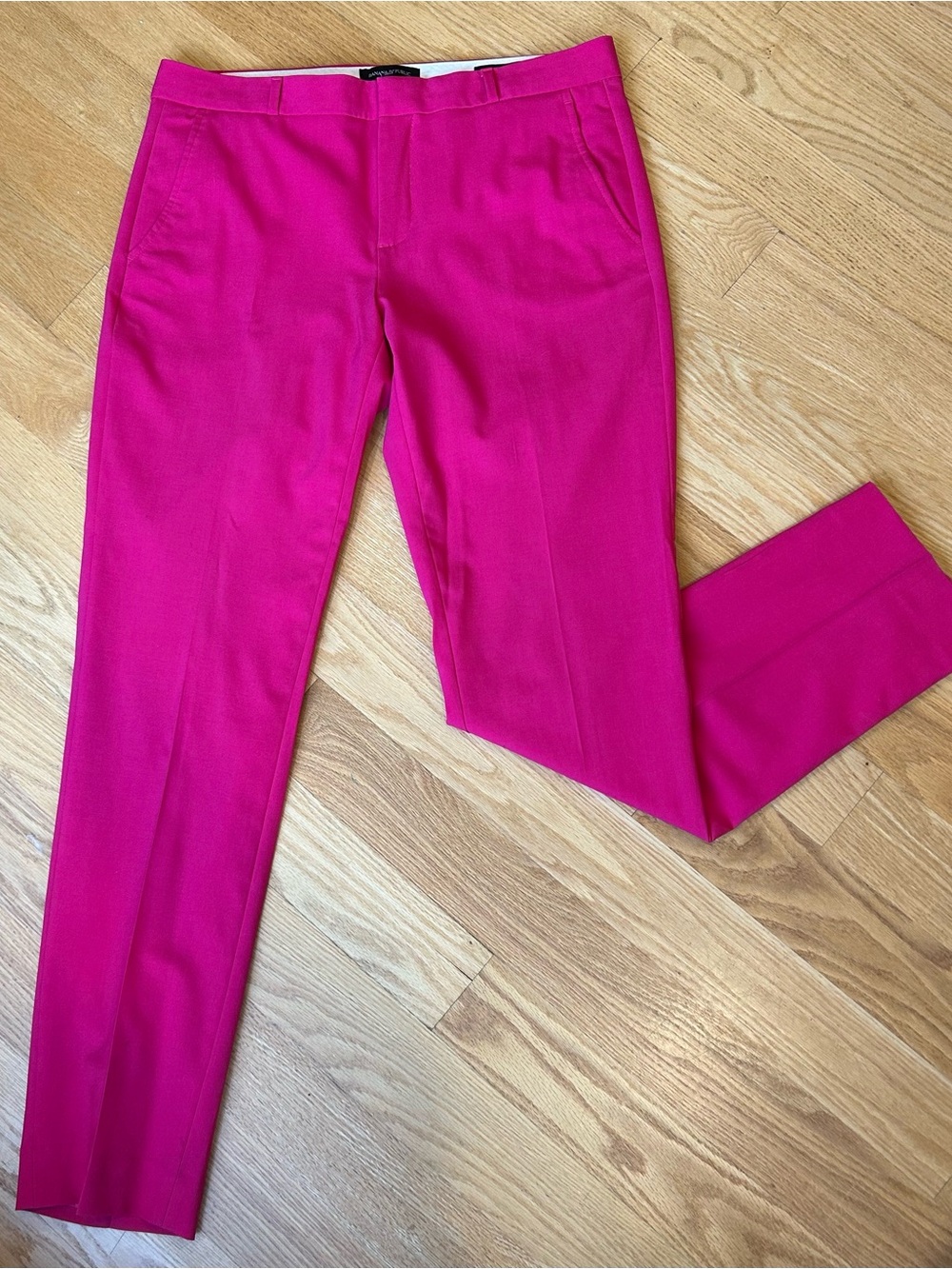 BR Ryan - Women’s 10 Hot Pink Tailored Pants Wool with Lining Banana Republic
